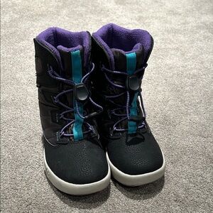 Merrell Kids Black and Purple Winter Boots